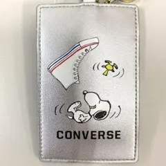 ★CONVERSE スヌーピー パスケース シルバー★