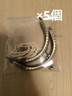 がま口   紐 紐付き ハンドメイド アンティーク ブロンド 茶色