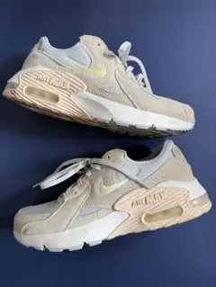 NIKE エアマックス エクシー ベージュ×ペールイエロー23.5cm