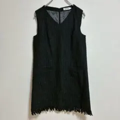 Dessin UNTITLED ジャンパースカート　ウール混　黒　サイズ2