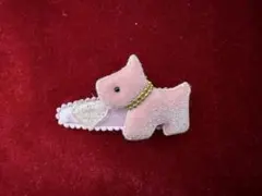 メタモルフォーゼ ヘアピン パッチン留め ピンク 犬モチーフのサムネイル