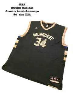 NBAヤニス アデクトンボ ミルウォーキーバックス アディダス ユニフォームXL