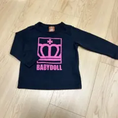 BABYDOLL 長袖カットソー 黒　90