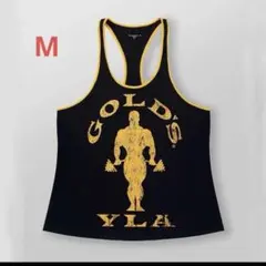 GOLD'S GYM タンクトップ M 黒/黄色