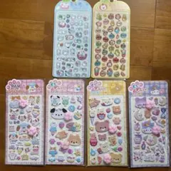 肉球シール4枚　硬いシール2枚　合計6枚セット　3D立体シール