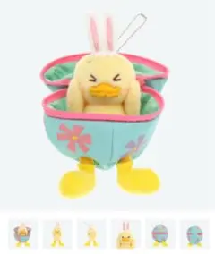 うさぴよ　ぬいぐるみバッチ