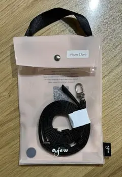 ajew(エジュー)スマホ　ショルダーストラップ ブラックのサムネイル