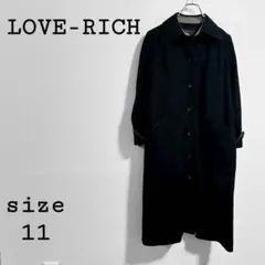 ラブリッチ【11】レディース ロングコート ステンカラー シングルブレスト仕様のサムネイル