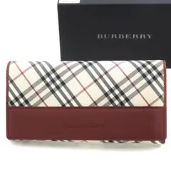 ✨新品未使用✨　BURBERRY 長財布　ノバチェック　がま口　フラップ