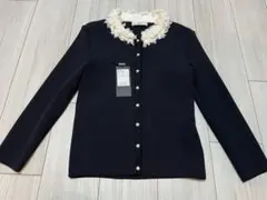 René ネイビー 長袖カーディガン サイズ34 着用1回(クリーニング済)