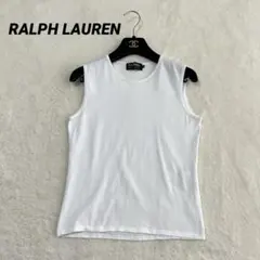 Ralph Lauren ラルフローレン ノースリーブ タンクトップ 白 Mのサムネイル