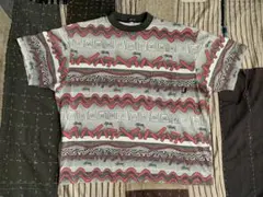 80s old stussy vtg 総柄 ボーダー tシャツ 黒タグ オールド