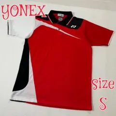 YONEX ヨネックス　ポロシャツ　レッド　S　練習着　ゲームウェア