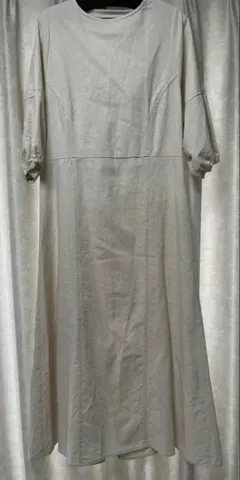 オルドット ワンピース アイボリー リネンバックオープンワンピース