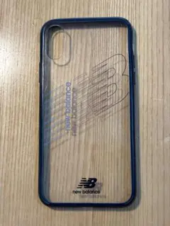 New Balance iPhone Xs用ケース クリア ネイビー