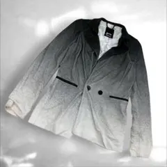DENHAM デンハム　グラデーション　テーラードジャケット　ブラック白（E2のサムネイル