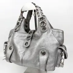 Chloe Silverado Leather Handbag Silver