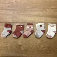 キッズ靴下 5足セット ピンク系