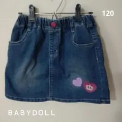 120 デニムスカート　ＢＡＢＹＤＯＬＬ