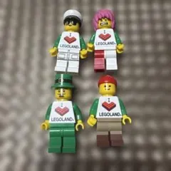 B*4様 【ジャンク】I LOVE LEGOLAND★レゴミニフィグ 4体セット