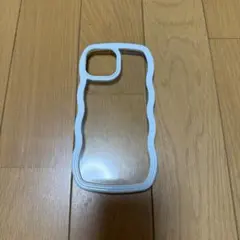 iPhone15ウェーブデザイン クリアケース