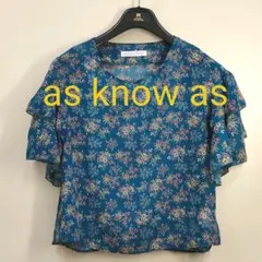 本日限定再値引☆ASKNOWASPINKY　アズノウアズピンキー　ブラウス　半袖のサムネイル