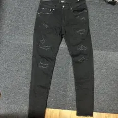 AZUL by MOUSSY ブラックスキニーデニム L