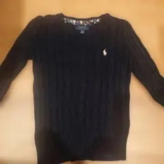 Polo Ralph Lauren ネイビー ケーブルニットセーター4T