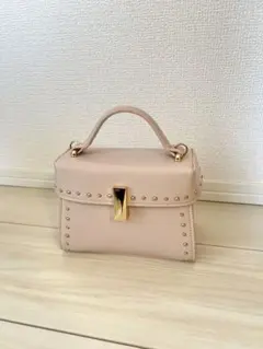 CELFORD セルフォード スタッズ ショルダーバッグ ピンク サイズ大きい 