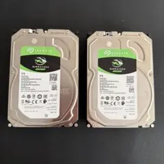 Seagate Barracuda 8TB HDD 2台セット