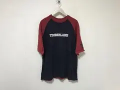 本物ティンバーランドTIMBERLANDコットンラグランロゴ半袖TシャツメンズL