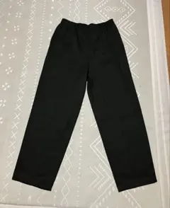 90's カナダ製 イージースラックス 絣柄 黒 ブラック ビンテージ 古着