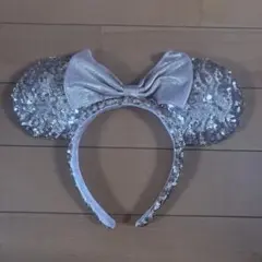 ディズニー カチューシャ(ローズゴールドスパンコール)