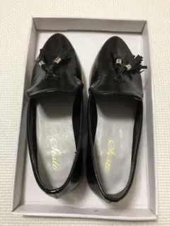 SALE！【試着のみ】タッセルエナメルローファー　S