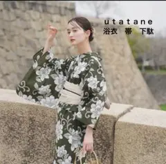 未使用 ［utatane×Acka.］山茶花 white（lame） 浴衣単品 - メルカリ