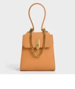 CHARLES & KEITH トップハンドルチェーンリンクバッグ
