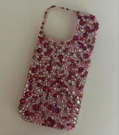 ピンクiPhoneケース ゎ デコ電 iPhone16Pro