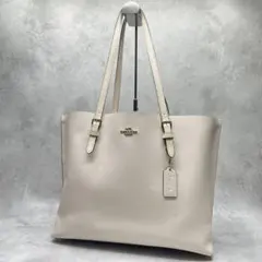 美品✨A4可 コーチ モリー トートバッグ レザー 本革 肩掛け ロゴ金具