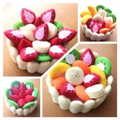 【受注製作】シャルロットケーキ　でケーキ屋さんごっこセットのサムネイル