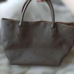 極美品 ペルケ 牛革ドット刺繍トートバッグ