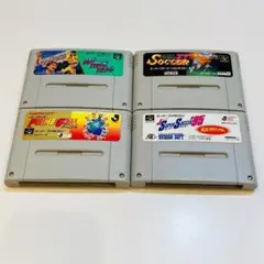 動作OK スーパーファミコン 4本セット 端子 本体拭き掃除 済み 0721-4