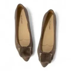 ジル スチュアートボアモチーフカッターパンプス