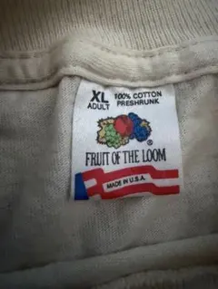 FRUIT OF THE LOOM XL 長袖カットソー アイボリー　90s