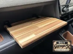 【特製】新型シエンタ10系 助手席テーブル /ブラック金具/天然蜜蝋仕上げのサムネイル