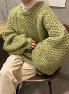 【selectmocabySON】オーバーサイズハニカムニット✨美品✨