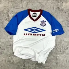 UMBRO ヴァンフォーレ甲府 トレーニングシャツ 古着 刺繍 ビッグロゴ 白