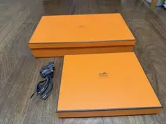 エルメス オレンジ ギフトボックス 2個セット リボン付き