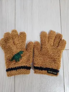 petit main 恐竜刺繍フリース手袋