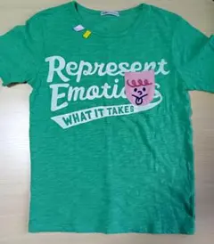 roughラフ半袖TシャツポケットキャラクターグリーンM