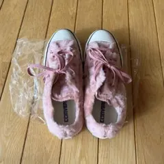 レア‼️CONVERSE ALL STAR ピンクファースニーカー US4